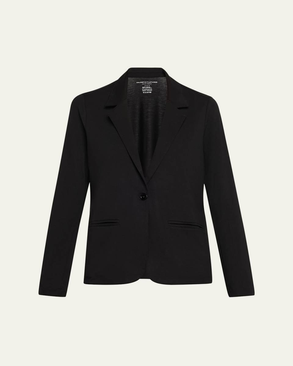 Soft Touch Single-Button Blazer